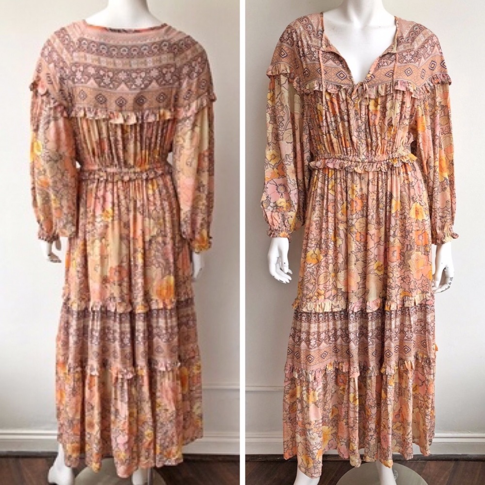 Boho Floral Print Maxi Dress - Picture 6 of 9
